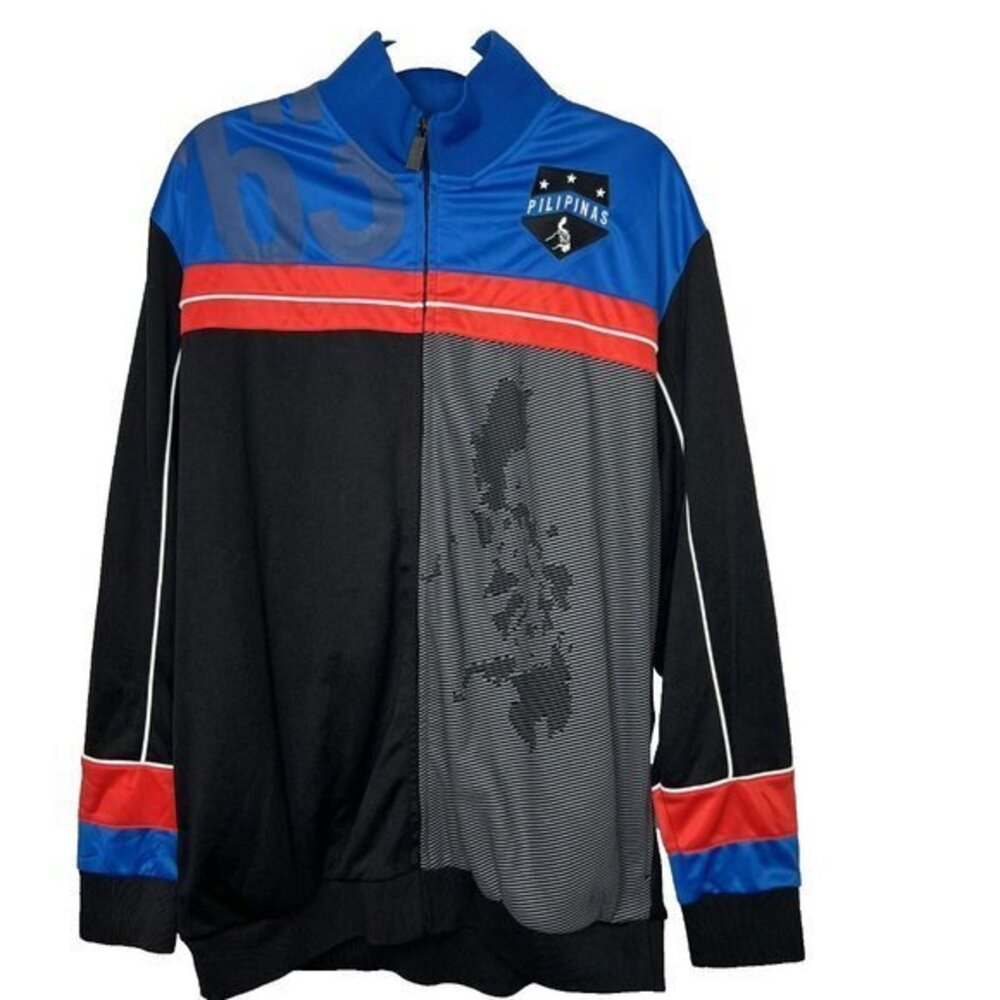 My Philippines Track Jacket XL Black Blue Full Zip‎
